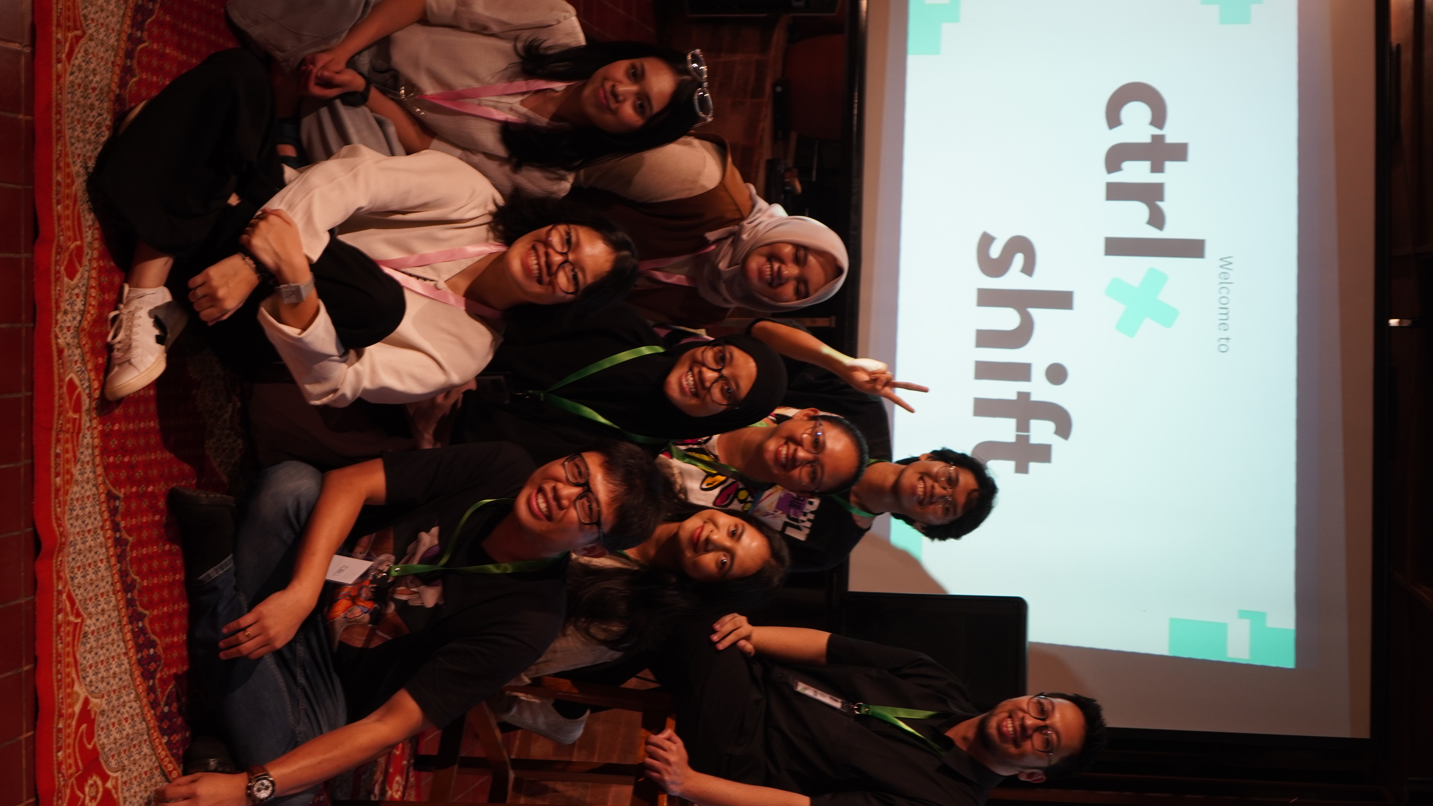 Ctrl+Shift! volunteers gathered at an event